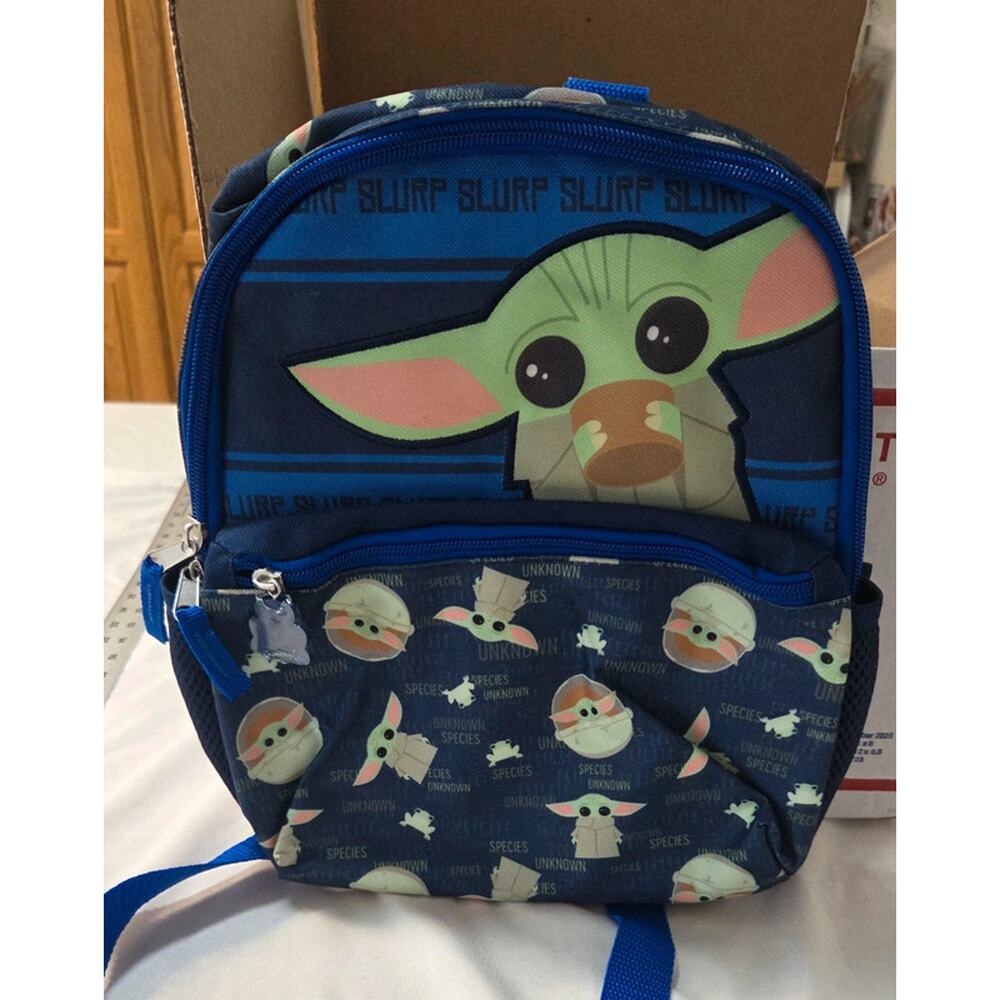 Star Wars Grogu Baby Yoda Mini Backpack Blue NWT